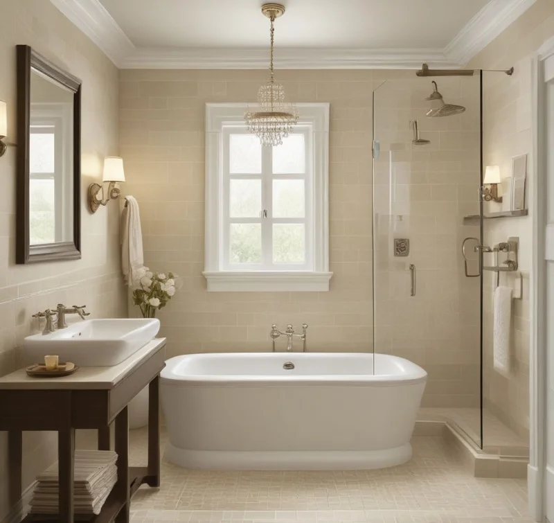 Sophisticated Neutral Tile Pairing
