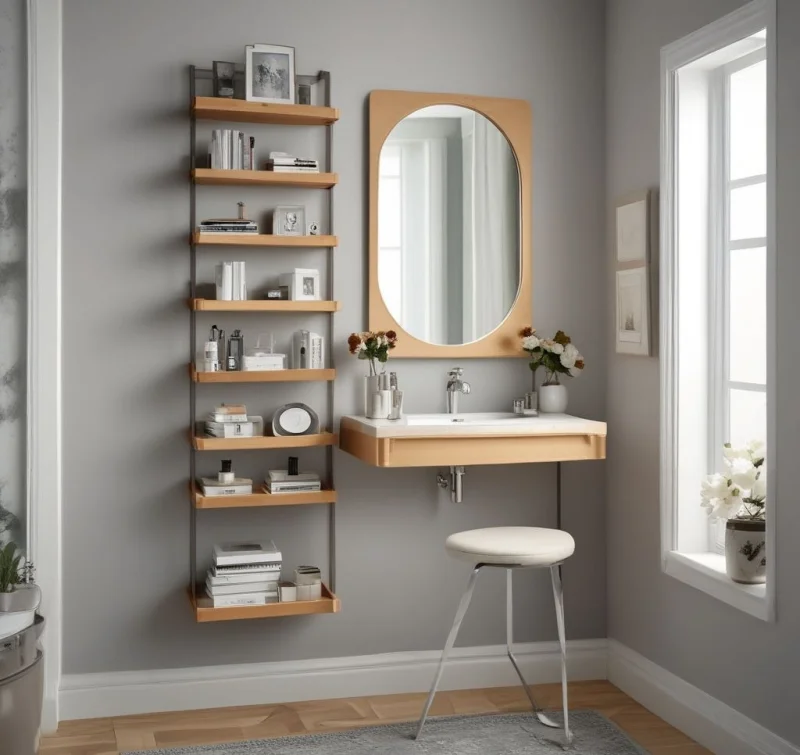 Space-Saving Wall-Mounted Design
