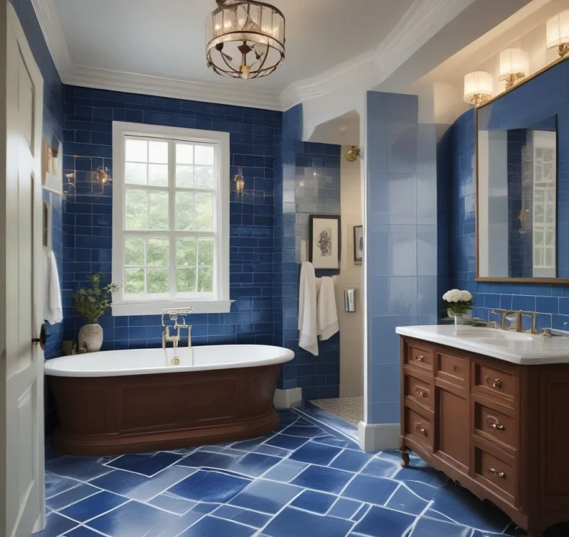 Statement Sapphire Floor Design
