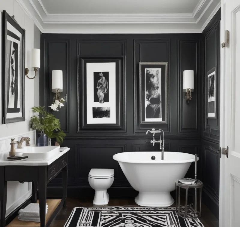 Striking Black and White Design
