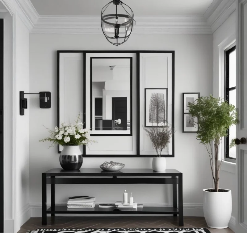 Striking Monochrome Entrance
