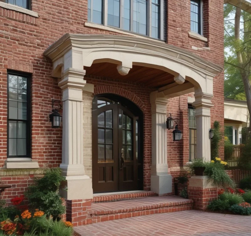 Stunning Brick Entrance Porches for Lasting Appeal