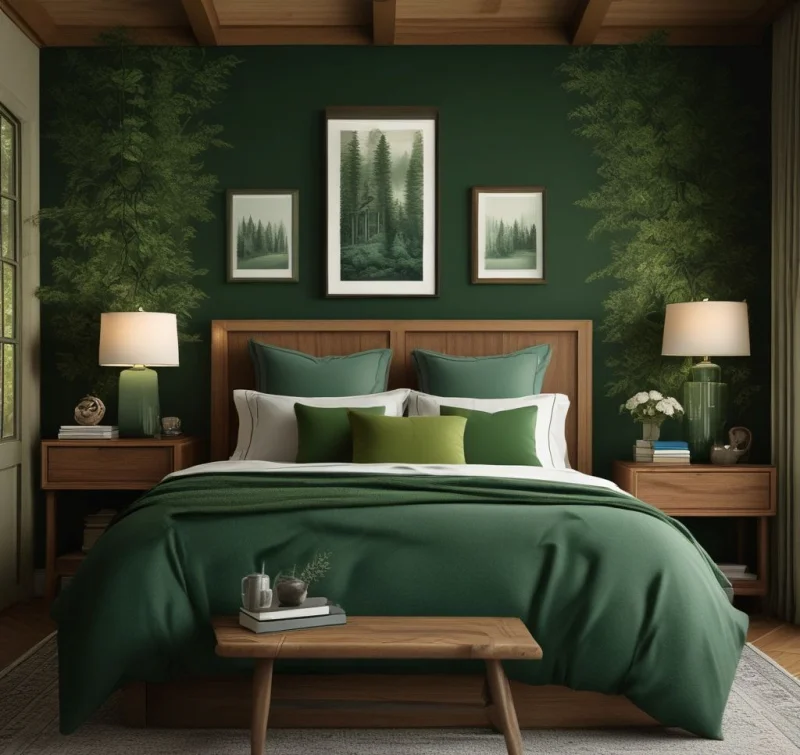 Surround Yourself with Deep Green Tranquility
