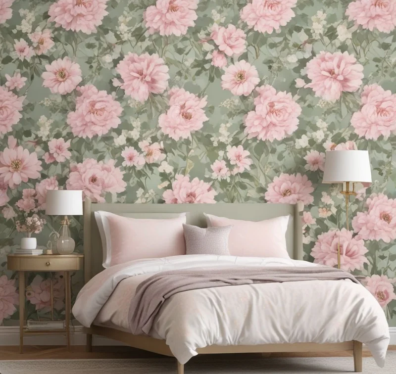 Sweet Flower Designs for a Peaceful Bedroom
