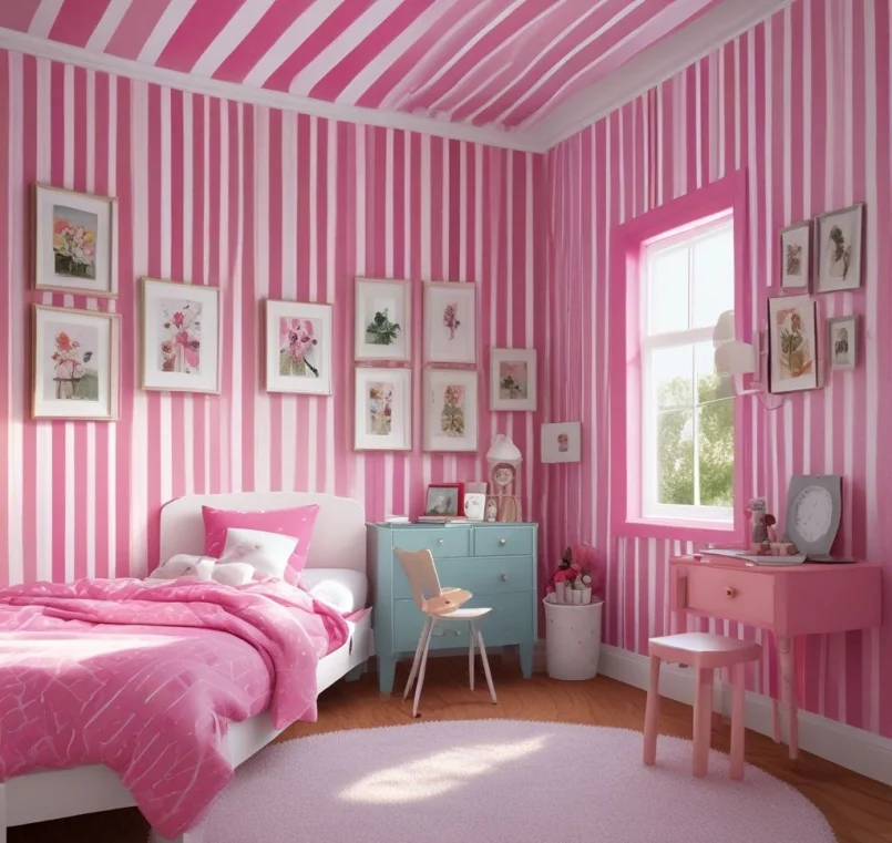 Sweet Striped Patterns for Children Bedrooms