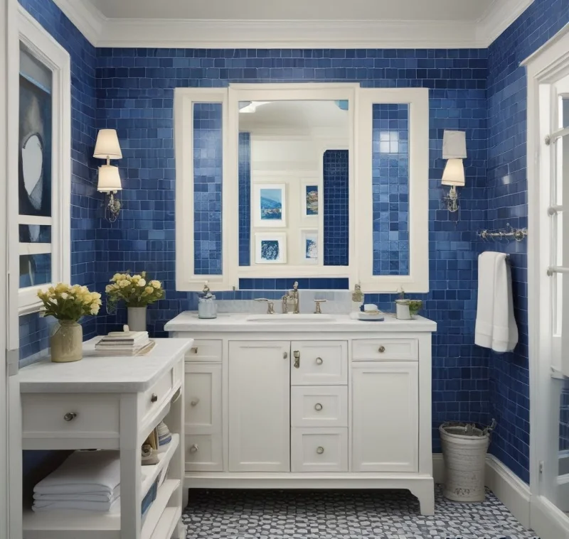 Timeless Azure and Ivory Coastal Design
