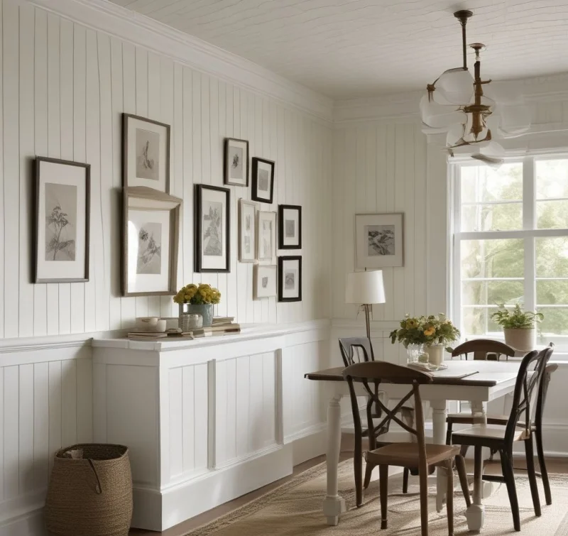 Traditional White Board and Batten
