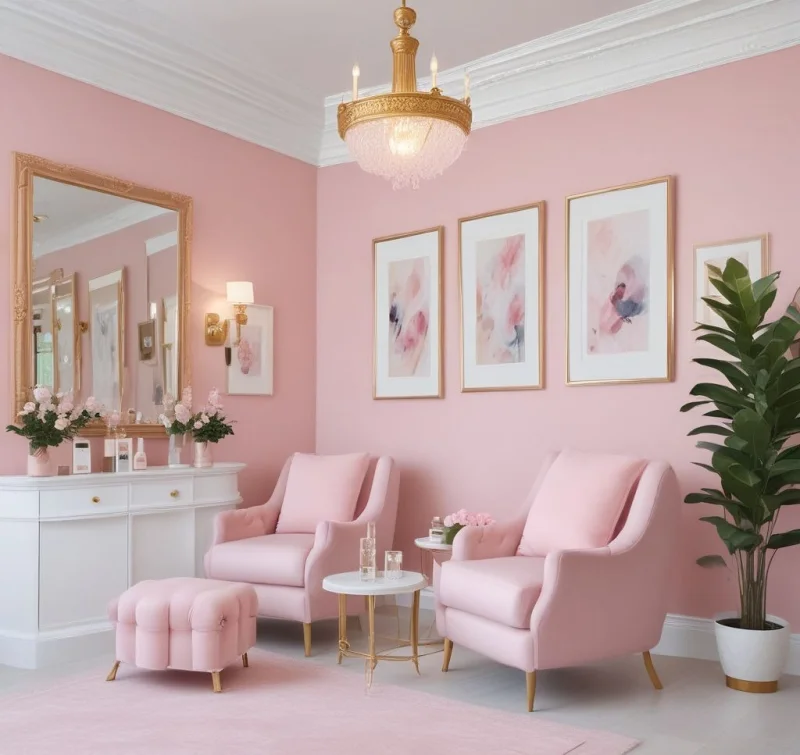 Transform Your Salon with Blush Pink Magic