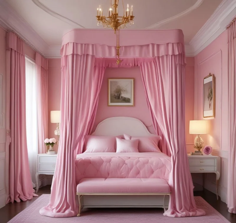 Transform Your Space with Romantic Pink Canopy Designs
