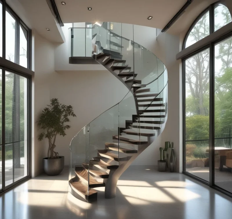 Transparent Spiral Design
