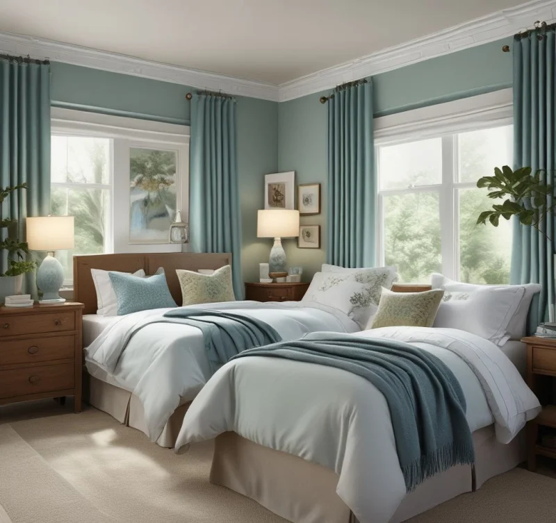 Twin Bedroom Oasis Design for Maximum Comfort

