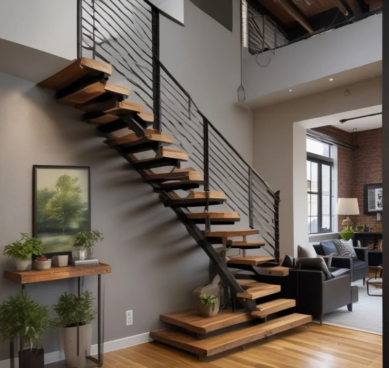 Urban Loft Staircase Design
