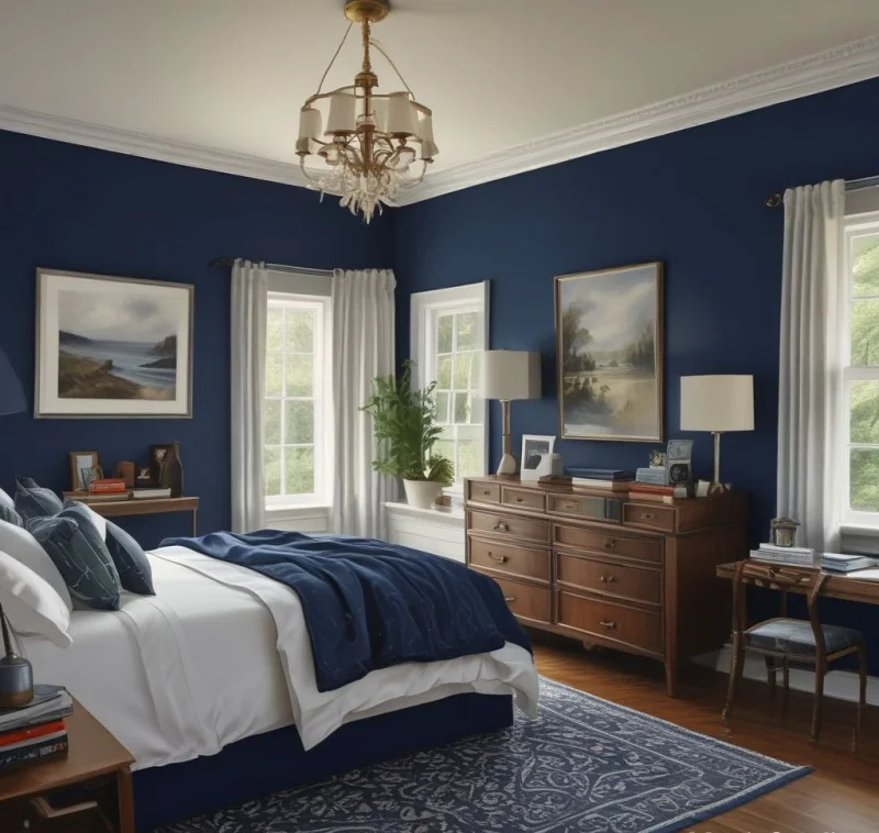 Use Calming Navy Blue for Better Sleep
