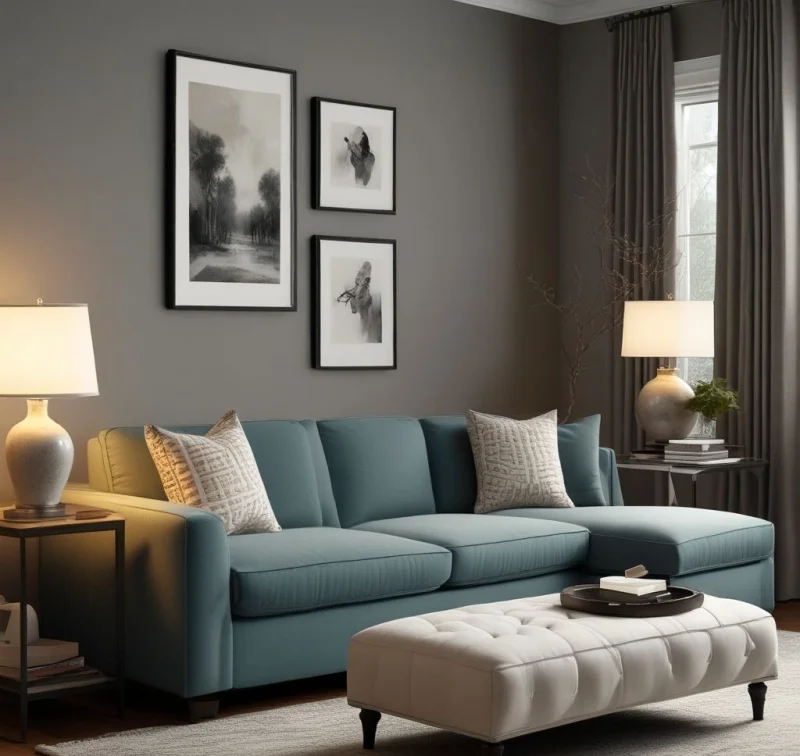 Versatile Sleeper Sofa in Dual-Purpose Guest Room

