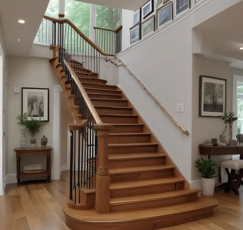 Warm Timber Staircase Design
