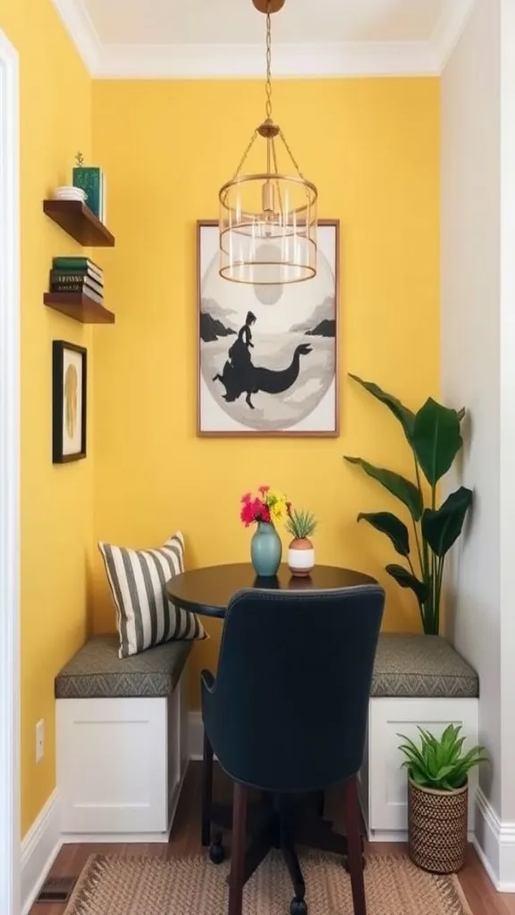 Accent Wall Magic In a Cozy Nook
