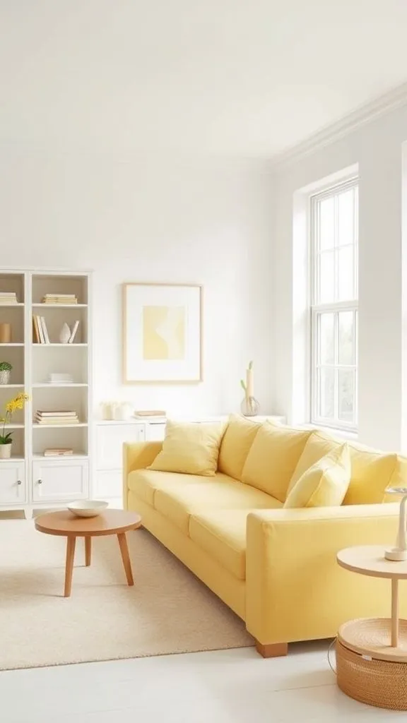Bright And Airy Minimalist Yellow And White
