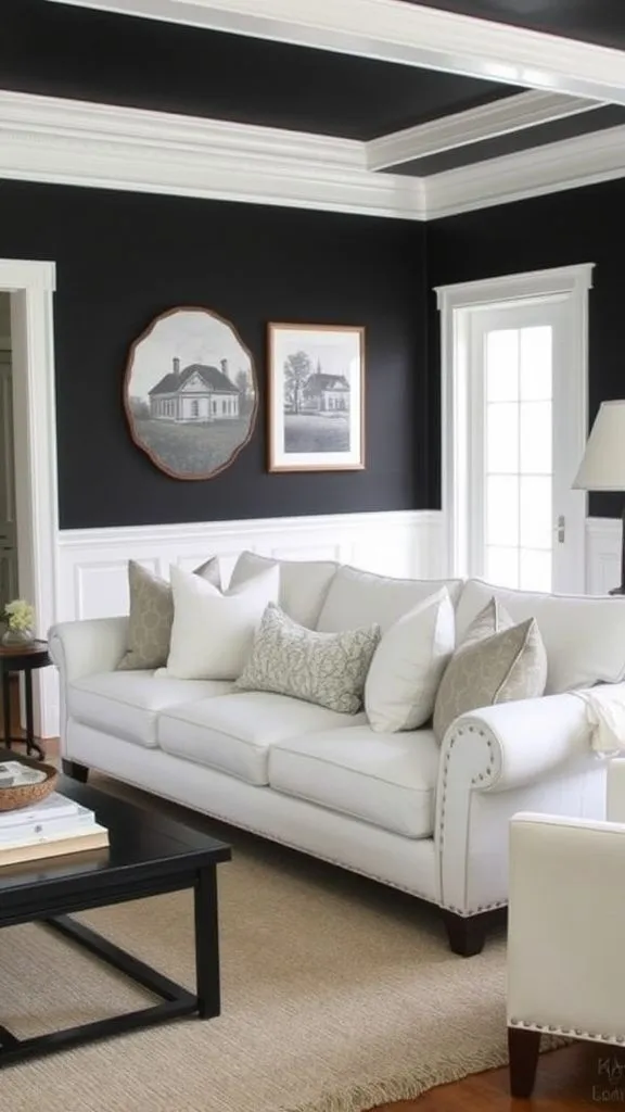 Dark Scheme With Crisp White Highlights
