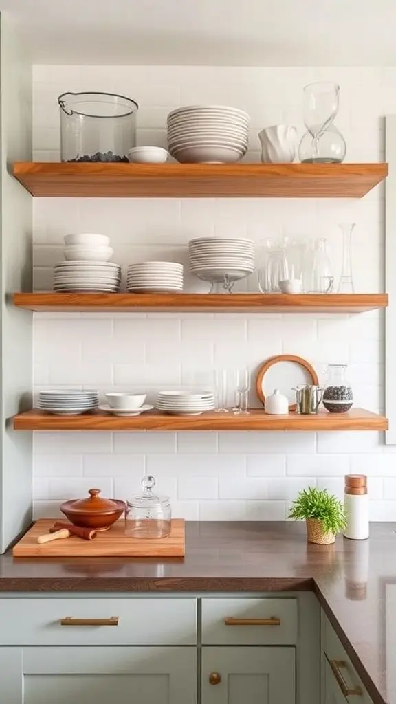 Display Essentials on Accessible Open Shelves
