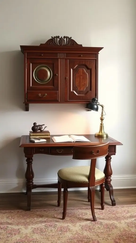 Elegant Antique Writing Desk
