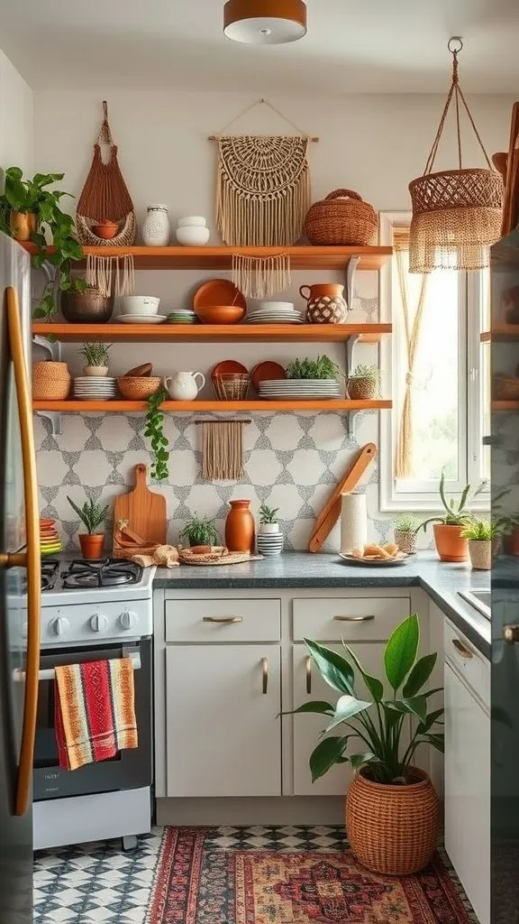 Free-Spirited Boho Kitchen Corner
