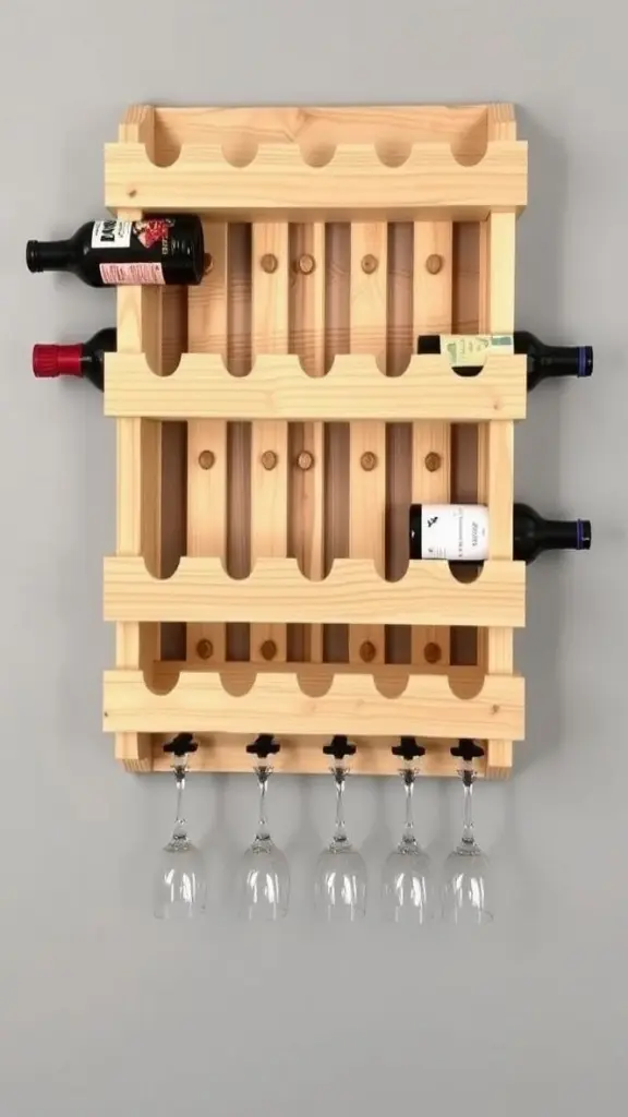 Handcrafted Natural Wood Artisan Rack
