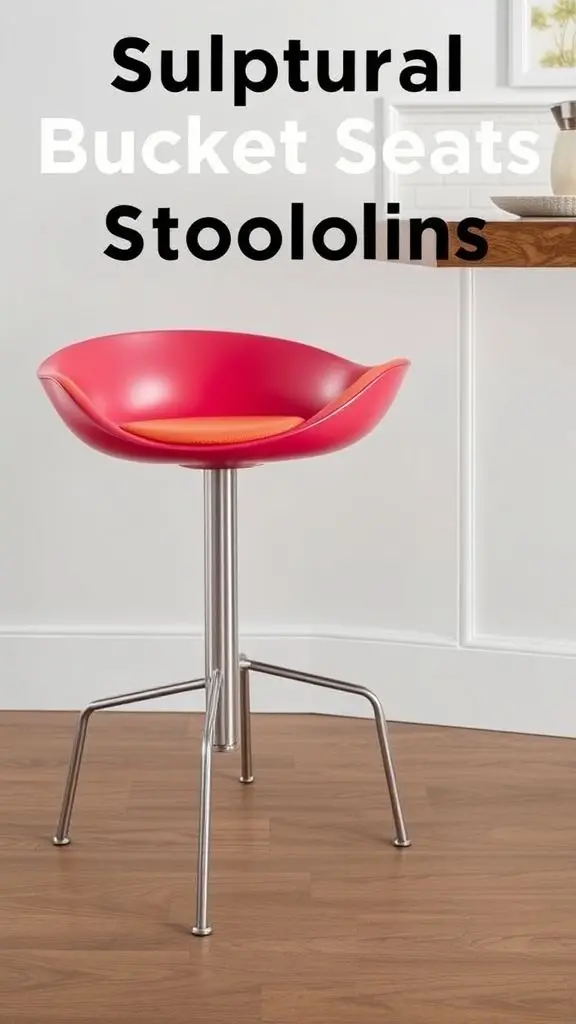 Sculptural Bucket Seat Stools For Updated Looks
