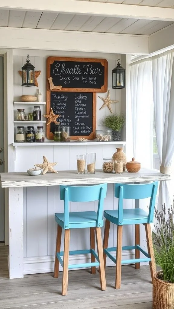 Seaside-Inspired Coastal Bar Retreat
