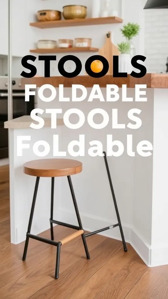 Smart Foldable Stools For Small Kitchens
