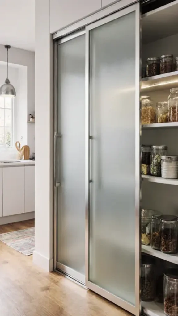 Compact Space With Transparent Sliding Panels