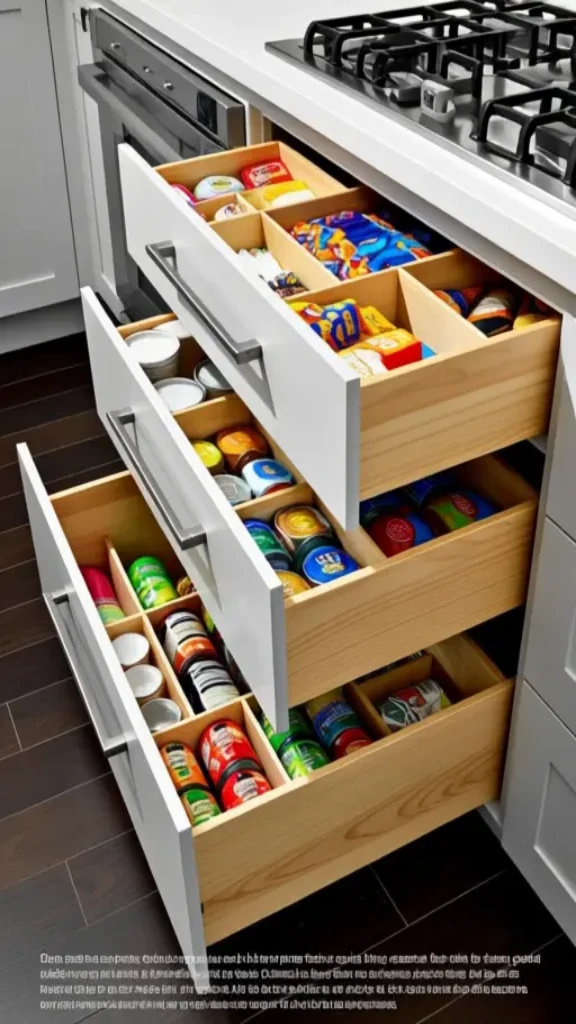 Contemporary Setup With Sliding Drawers