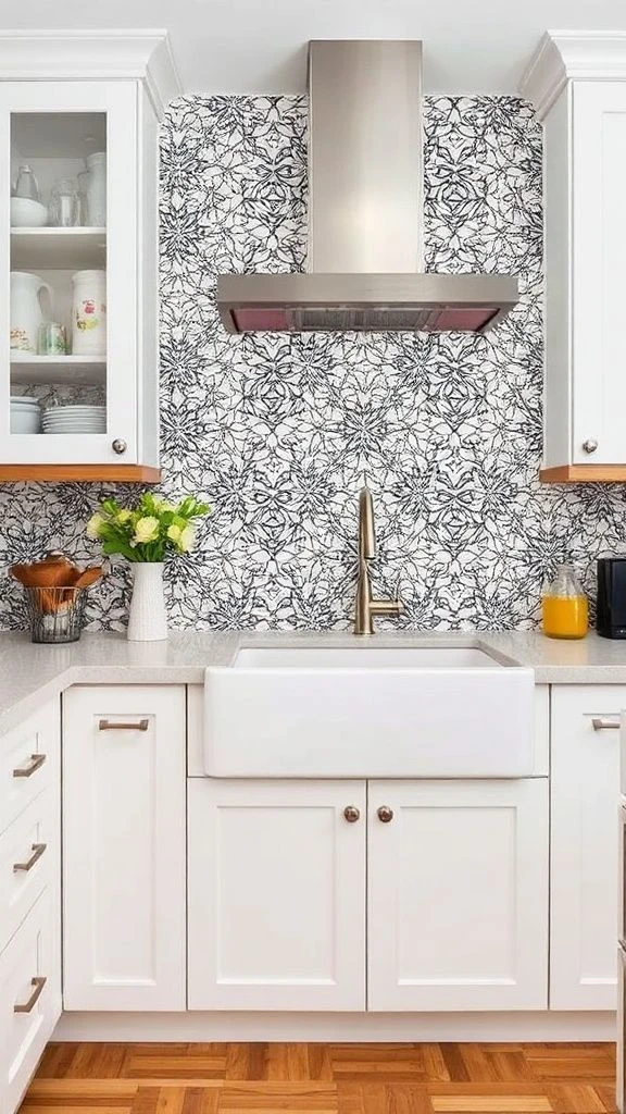 Dramatic Feature Backsplash Design
