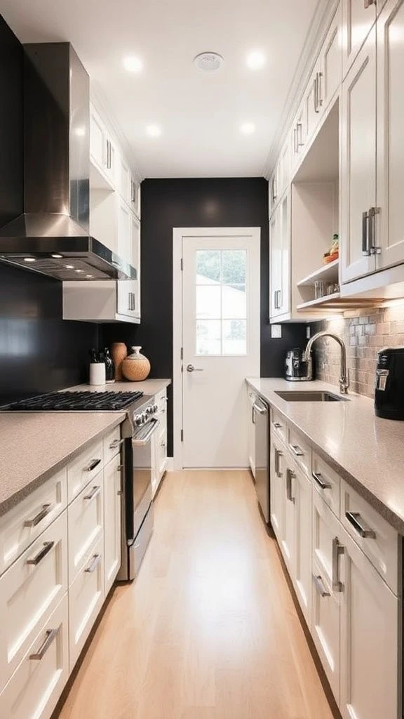 Efficient Narrow Galley Layout
