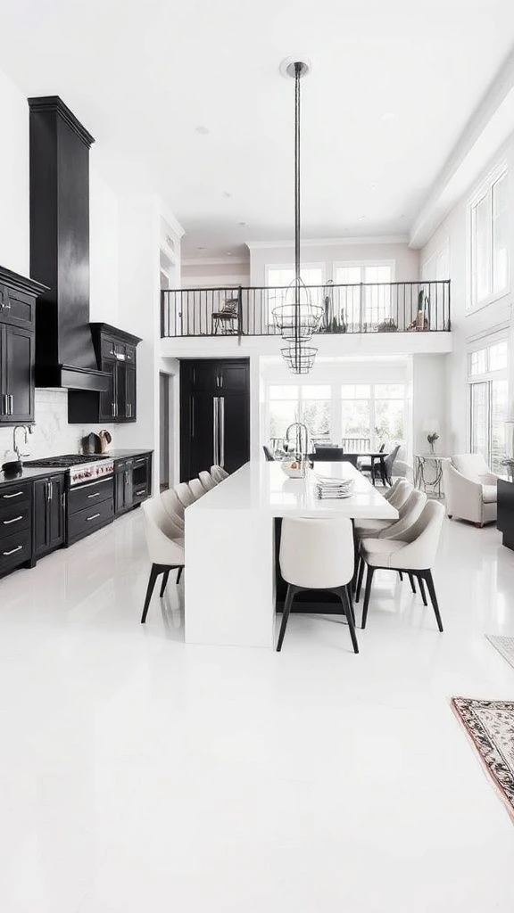 Expansive Open-Concept Kitchen Design
