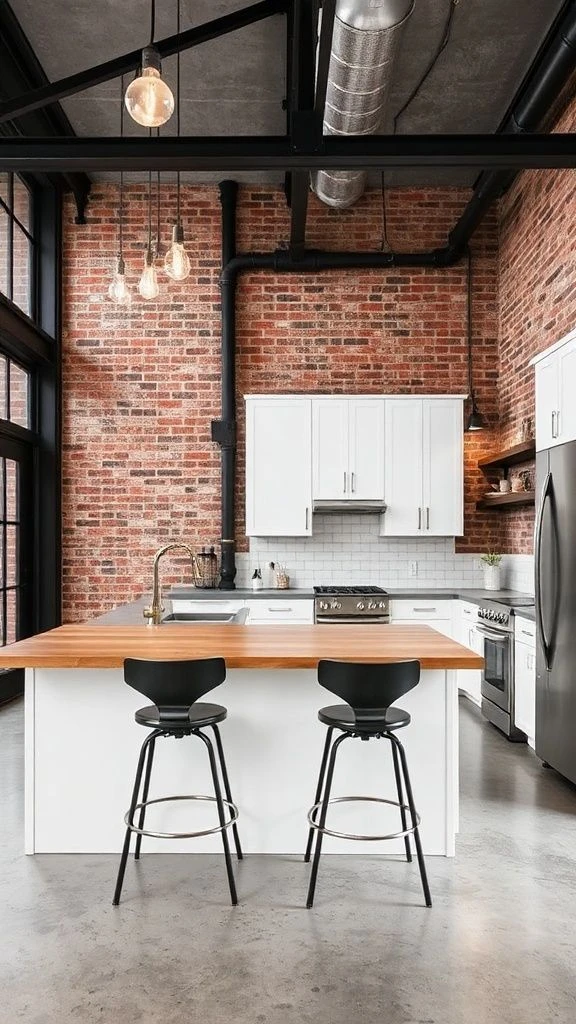 Raw Industrial Kitchen Aesthetic
