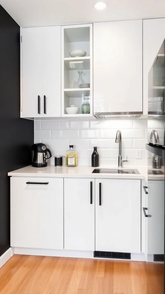 Smart Space-Saving Apartment Kitchen

