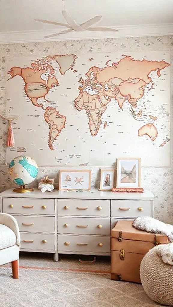 Wanderlust-Inspired Travel Nursery For Girls
