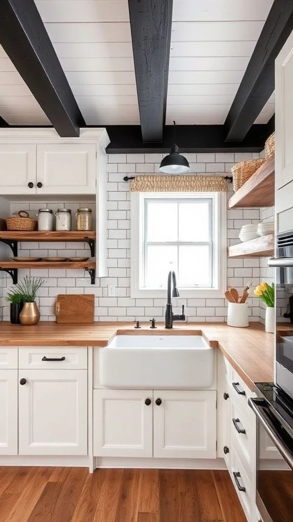 Warm Rustic Kitchen with Modern Touches
