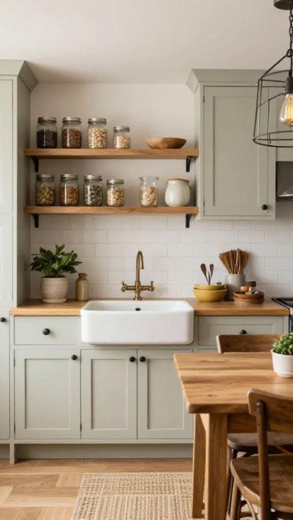 Cozy Country Kitchen for Limited Areas