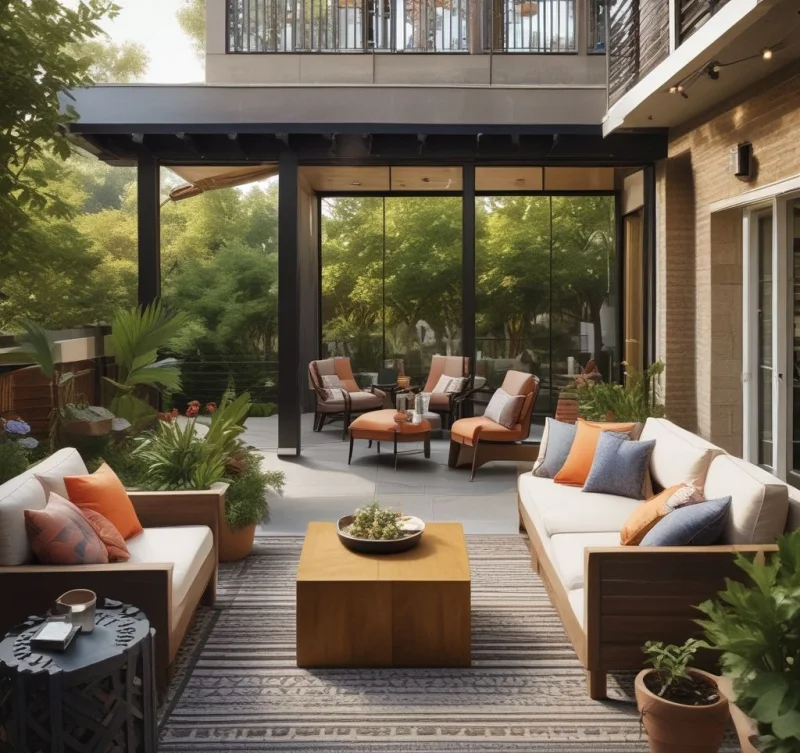 Craft a Contemporary Outdoor Living Room
