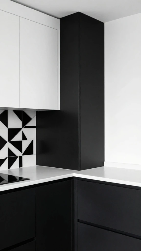 Dramatic High-Contrast Monochrome Space