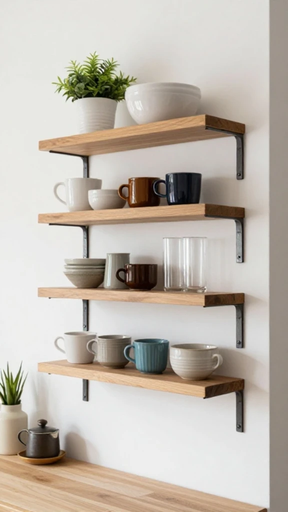 Efficient Mini Unit with Wall-Mounted Storage