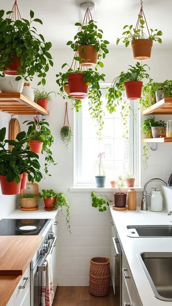 Greenery and Hanging Plants