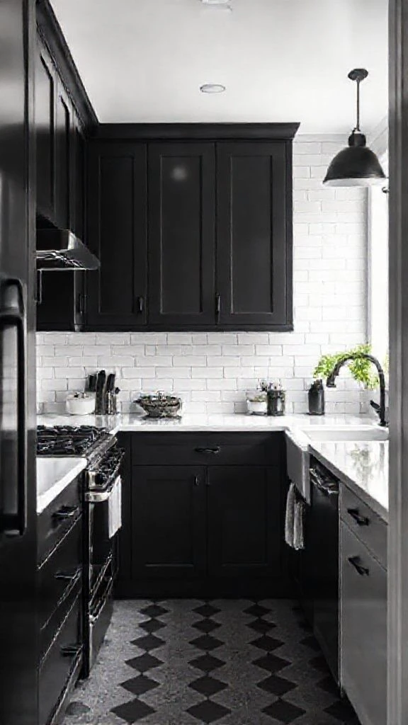 High-Contrast Black and White Palette