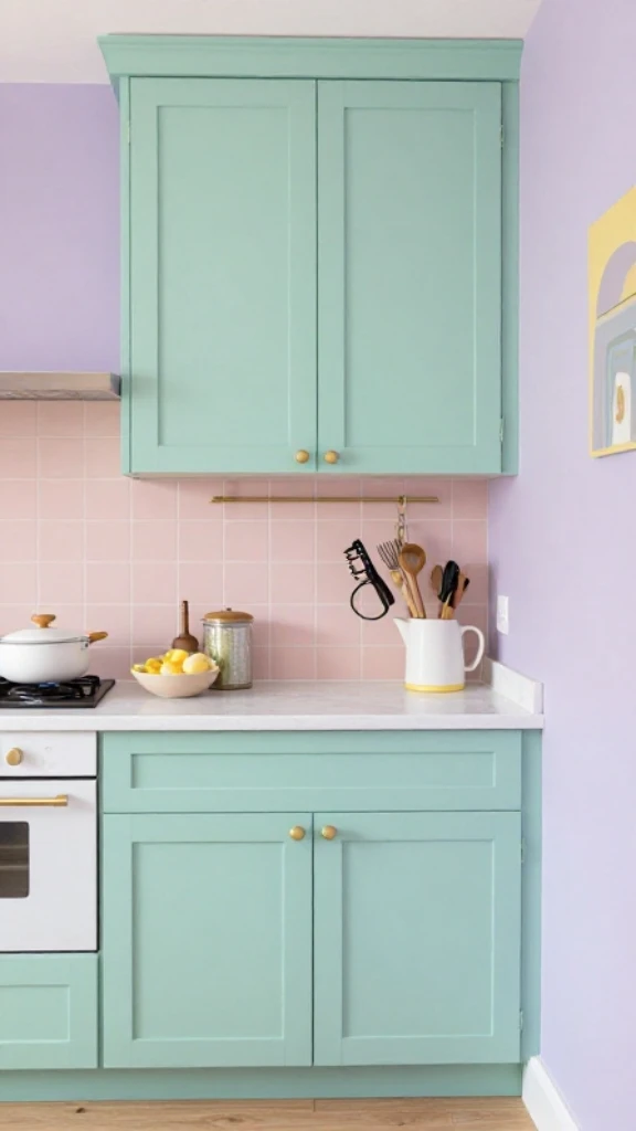 Soft-Hued Kitchen in Gentle Tones