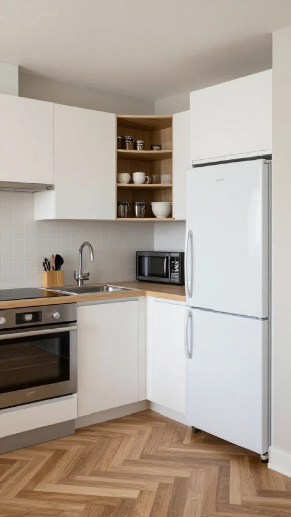 Space-Efficient Corner Kitchen Solution
