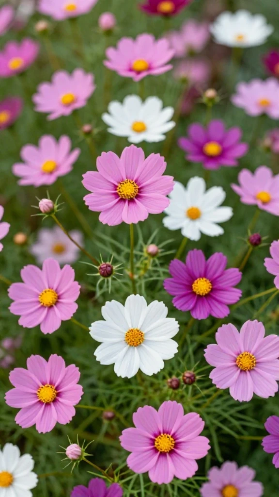Colorful Cosmos Garden