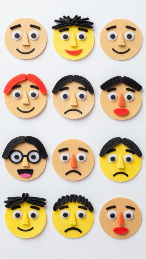 Expressive Pipe Cleaner Faces