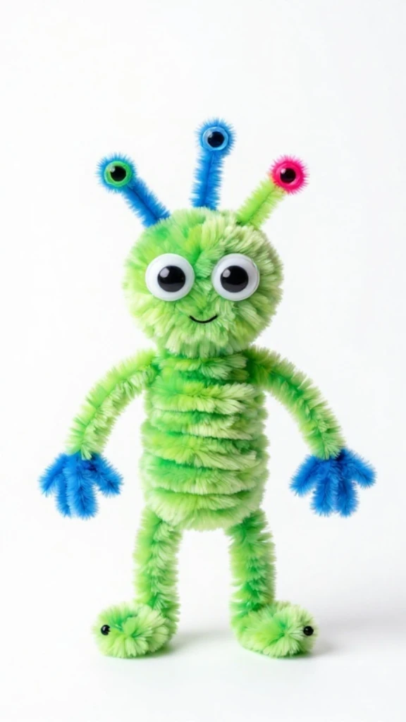 Friendly Pipe Cleaner Aliens