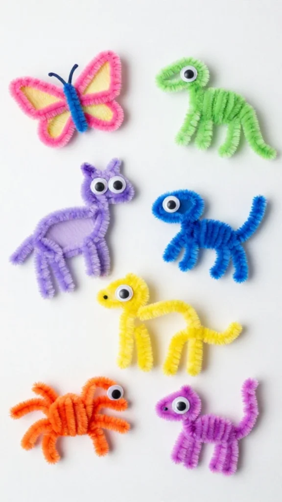 Fuzzy Pipe Cleaner Animals